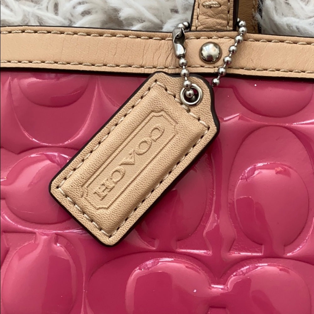 Coach Signature Handbag - Picture 3 of 6
